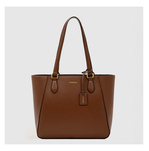 Bolso de Mano Elegante de Cuero para Mujer, Diseño de Moda, 100% Cuero Genuino, Duradero, Atractivo, con Cierre, Gran Capacidad, Espacioso - Product Image 1