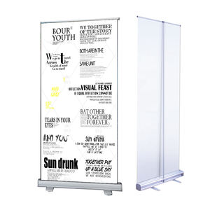 Haute qualité PVC Vertical 200x80cm publicité bannière support rétractable et Portable intérieur personnalisé enrouler panneau d'affichage - Product Image 1