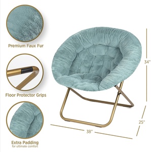 <span class=keywords><strong>Chaise</strong></span> confortable pour salon, <span class=keywords><strong>jardin</strong></span> d'intérieur, boutique, <span class=keywords><strong>chaise</strong></span> en fausse fourrure pour chambre à coucher, <span class=keywords><strong>chaise</strong></span> lune, détente, pliable. - Product Image 3