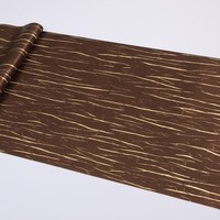 Papier peint 3D à texture d'écorce d'or pour restaurants hôtels bars KTVs Papier peint minimaliste de fond luxueux brun foncé