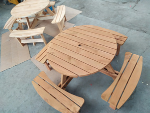 Heavy Duty Vintage Luxury Commercial <span class=keywords><strong>Restaurant</strong></span> Event Furniture Mesa redonda de madera maciza Pub para Beach Patio <span class=keywords><strong>Bar</strong></span> Fabricante - Product Image 2