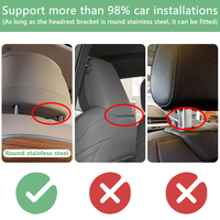 Monitor Headrest Mobil Android 12 8 Core 4K IPS Rotatable 5G WIFI, Pemutar Hiburan Kursi Belakang Smart TV 14'' 2+32G Berkualitas Tinggi