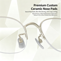 Montures de lunettes en titane légères, élégantes et délicates, avec placage électrolytique sans poussière 6262 IP.