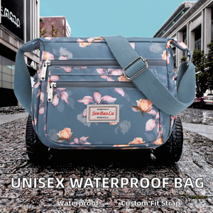 Sac bandoulière unisexe décontracté en nylon avec motif imprimé, réglable et imperméable, idéal pour les voyages et l'usage quotidien - Product Image 2