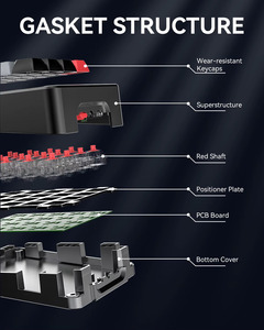 K812 Keyboard Mekanikal Gaming aluminium 19 kunci RGB <span class=keywords><strong>Keypad</strong></span> angka kustom ditukar panas | Desain tanpa kunci penuh, <span class=keywords><strong>Keypad</strong></span> Mini berkabel - Product Image 5