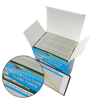 Jeu de cartes flash de multiplication personnalisé pour enfants de 7 ans et plus, étanche et durable
