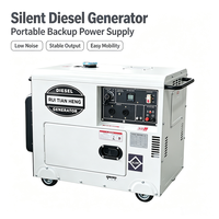 Générateur diesel super silencieux 10 kW 12,5 kVA sur roues, portable, triphasé avec ATS et démarrage électrique pour alimentation de secours pour ferme et atelier, certifié CE