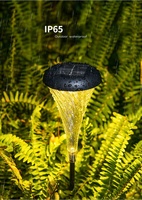 Lampe solaire de chemin Demax, lampe à cornet, lampes solaires de pelouse, indice de protection IP65, pour l'utilisation dans les jardins et les paysages, avec une lumière longue durée
