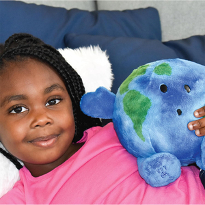 V269 Peluche Personalizzato a Forma di Terra, Giocattolo Educativo per Aule di Scienze e Astronomia - Product Image 3