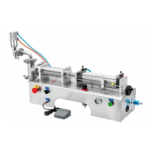 Various use semi automatic sticky paste filling machine with heating and stirring tomato paste cans filling machine
