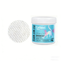 Lingettes humides pour les yeux des animaux de compagnie, fabricant de produits de toilettage pour chiens, vente en gros, 100 pièces, lingettes nettoyantes pour enlever les taches de larmes, lingettes pour chiens