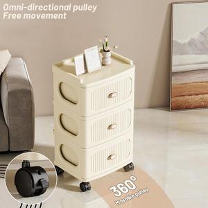 3 Schichten tragbare Garderobe Schrank Kleidung Organizer Kinder Aufbewahrung schrank Spielzeug Aufbewahrung regal Kunststoff Kinderbuch Regal - Product Image 3