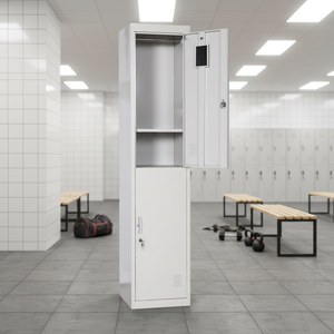 Armoire de vestiaire métallique moderne à porte simple pour personnel, casier de rangement en métal - Product Image 1