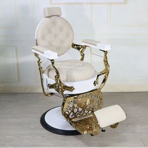 Chaise de coiffeur pliable et durable pour hommes, avec hauteur réglable et pivotante, design industriel pour salon et barbier - Product Image 3