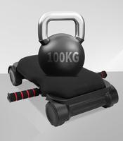 Rouleau Abdominal pour Renforcer le Tronc, Roue d'Entraînement Robuste en ABS avec Poignées Antidérapantes pour Entraînement à Domicile