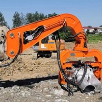 K250 marteau vibromasseur hydraulique haute fréquence, marteau vibrant monté sur pelle