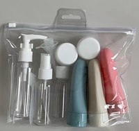 Ensemble de flacons de parfum rechargeables, vaporisateurs, tubes de lotion, shampoing, contenants de voyage portables pour cosmétiques liquides