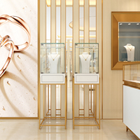 Yiree Store Fixture Fabricant Meilleur Designer Diamant Cas Métal Or Petite Bijouterie Design 3d Intérieur