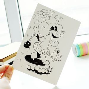 Tarjeta en Blanco Personalizada, Papel Duro Blanco, Pintado a Mano, Tarjeta Postal DIY, Marcapáginas, Tamaño Póker, Papel Grueso para Tarjetas de Felicitación - Product Image 1