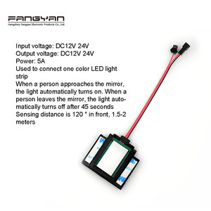 Thông minh DC12V 60 Wát 5A nút duy nhất một màu Led chuyển động của con người Detector Radar cảm ứng cảm biến chuyển đổi cho phòng tắm Led Gương - Product Image 5