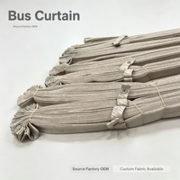 Service OEM Usine Textile : Rideaux de Bus Pliants Coaster & Golden Dragon, Sélection de Tissus Personnalisés et Broderie, Approvisionnement en Gros