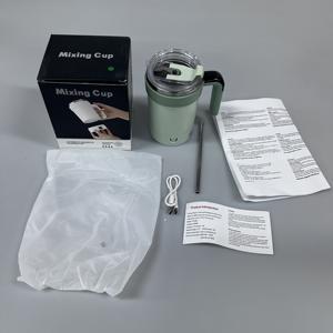Taza Mezcladora de Café Eléctrica Portátil de Acero Inoxidable Personalizada, Taza Térmica Única con Tapa - Product Image 6
