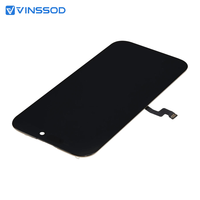 Rakitan Layar LCD iPhone 16 Pro 100% Teruji dan Berfungsi Sempurna untuk Penggantian Layar Ponsel, Perbaikan, dan Grosir Adaptor