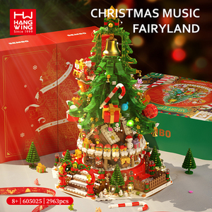 HW 2963 Piezas, Serie Creativa de Bloques de Construcción DIY, Parque Musical del Árbol de Navidad, País de las Maravillas Musicales, Juguetes Nuevos <span class=keywords><strong>2023</strong></span>, Regalos Festivos - Product Image 2