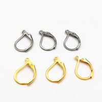 Crochets français en acier inoxydable couleur or véritable, fabrication directe d'usine, pour boucles d'oreilles européennes, accessoires et composants de bijoux DIY
