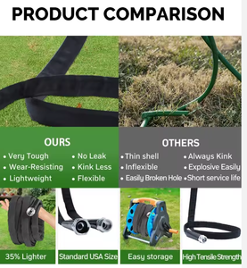 Mangueira de Jardim Telescópica de Alta Resistência 50 Pés, Mangueira de Irrigação Retrátil Macia para Jardim - Product Image 6