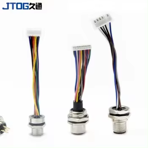 Không thấm nước IP67 M8 3 4 5 6 8 pins nam và nữ Bảng điều chỉnh gắn kết nối ổ cắm với 24AWG cáp dây - Product Image 4