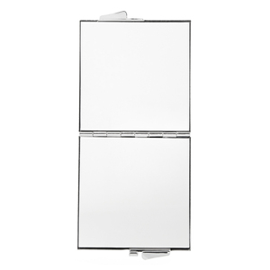 Wholesale Custom Logo Square <b>Compact</b> <b>Mirror</b> Silver Metal Double Sided Pocket Makeup <b>Mirror</b> Personalized Blank Folding Metal - Product Image 4