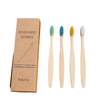 Brosse à dents en bambou 100% naturel, biodégradable, douce, en bois, avec poils en nylon, taille et couleur personnalisées, pour adultes, jetable, pour la maison et les voyages