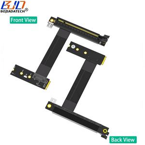 90 gradi pci-e 16X Slot per 2280 <span class=keywords><strong>M</strong></span>. 2 ngff Key-<span class=keywords><strong>M</strong></span> NVME adattatore Riser Card cavo di estensione 19CM verso destra per scheda grafica - Product Image 4