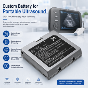 Batterie portable personnalisée pour échographe Carejoy H8 V7 SNLB-264, appareil d'imagerie médicale OEM ODM rechargeable - Product Image 2
