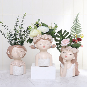 Maceta con Forma <span class=keywords><strong>de</strong></span> Busto <span class=keywords><strong>de</strong></span> <span class=keywords><strong>Dama</strong></span> Estilo Griego Romano, Estatua Femenina <span class=keywords><strong>de</strong></span> Poliresina, Maceta <span class=keywords><strong>para</strong></span> Decoración del Hogar y Jardín - Product Image 1