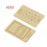 Lasergravierte Blanko NTAG 213 NTAG 215 NTAG 216 NFC Bambus-Holz Geschäfts-Smartcard Hölzerne Hotel-Schlüsselkarte