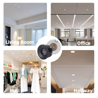 OKELI 7w 12w 18w éclairage intérieur étanche IP20 noir blanc projecteur de plafond intégré Cob