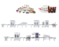 Machine automatique de remplissage, de bouchage et d'étiquetage de boissons pour bouteilles et bocaux en verre - Haute précision, contrôlée par PLC, volume réglable
