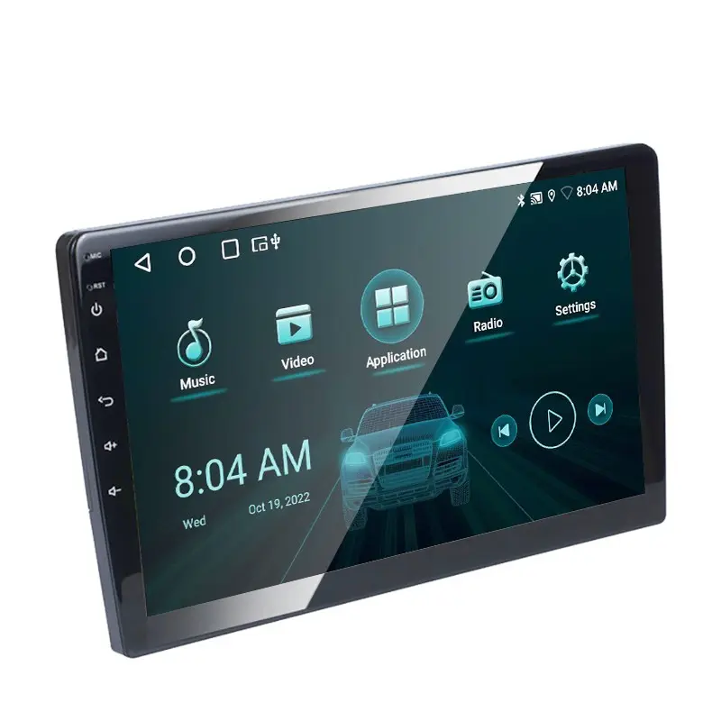 Radio player multimedia 9 inci mobil android, radio Putar mobil semi-tukang koran 1 32gb stereo untuk layar sentuh mobil
