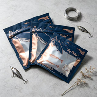 Pochette à fermeture éclair OEM personnalisée à faible MOQ avec grande fenêtre pour leurres de pêche, appâts durs, leurres souples, crankbaits et emballage de matériel de pêche