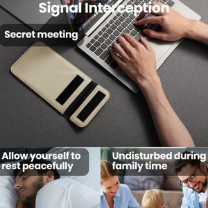 Estuche para Teléfono Móvil con Bloqueo de Señal 2G <span class=keywords><strong>3G</strong></span> 4G 5G, Estilo Bolsa, con Cuero PU y Material EVA, con Espacio para Tarjetas de Crédito - Product Image 3