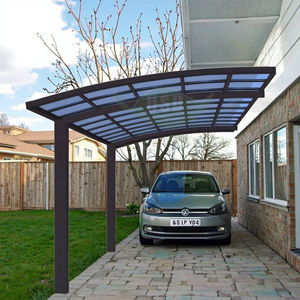 Cadre en <span class=keywords><strong>bois</strong></span> en acier de matériau étanche pour abri d'auto de luxe de haute qualité pour les auvents de couverture de voiture de jardin extérieur - Product Image 2