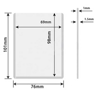 Protège-cartes rigides en PVC imperméables 3x4 pouces pour cartes à collectionner