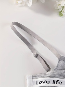 Sujetador Deportivo Ajustable para Mujer con Aros de Acero, Bandas <span class=keywords><strong>El</strong></span>ásticas Transpirables, Copas Sin Costuras, Tejido de Punto, Estilo Inglés - Product Image 3