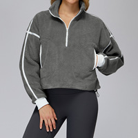 Sweat à capuche zippé de haute qualité style hiver, coupe-vent chaud, personnalisable avec logo, pour la course et le sport, pour femmes
