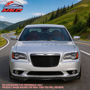 Compatible con Chrysler 300 SRT8 2012-2014, Labio de Parachoques Delantero en Negro Brillante - Product Image 2