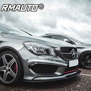 Kit de carrocería con alerón divisor de parachoques delantero CLA, difusor y protector de parachoques para Mercedes Benz CLA C117 AMG CLA45 2013-2015, accesorios - Product Image 5