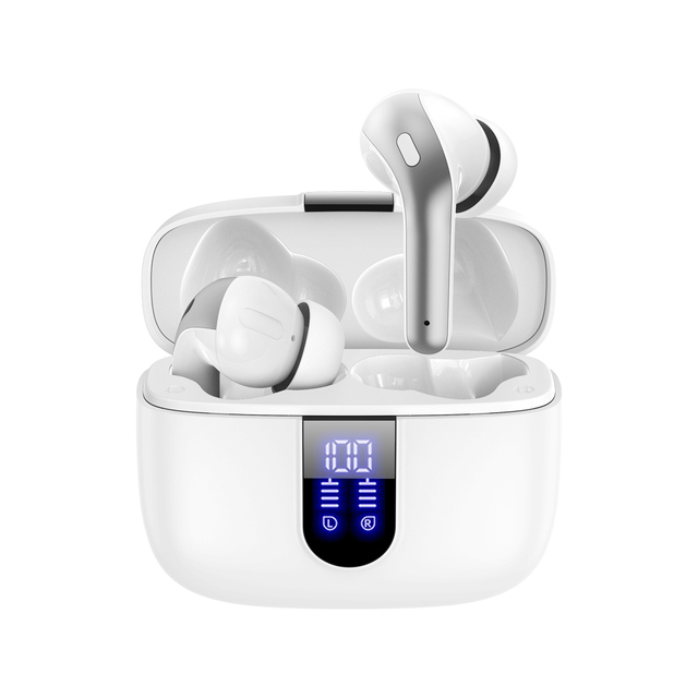 X08 TWS True Wireless Earbuds for 5.3 IPX5 Waterproof Digital Display Touch Control Android Compatible Long Battery Life