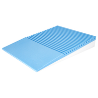 Ergonomisches Dreiecksbett-Keil kissen mit Memory Foam Topper-Strick technik für Rücken-und Bein entlastung